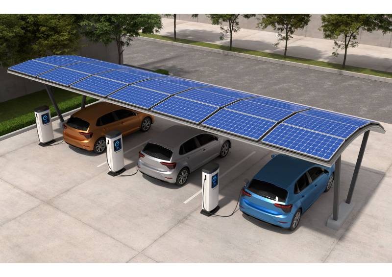 Carport-solaire-borne-de-recharge